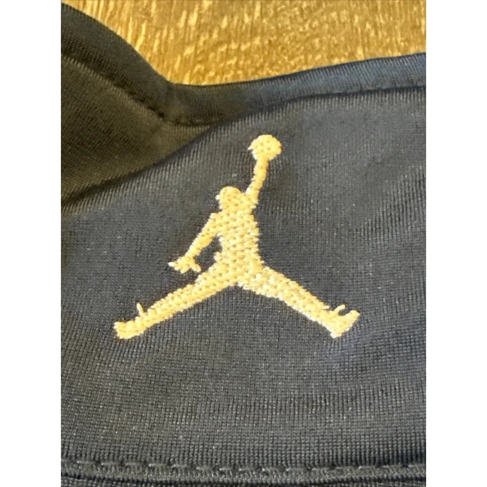 Jordan Full Zip Jacket Men's Medium Blue White Fleece Lined Elastic Waist